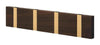 Loca Knax Horizontal Coat Rack 4 Hooks, Oak Tabac Oiled/Brass