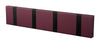 Loca Knax Horizontal Coat Rack 4 Hooks, Purple/Black