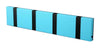 Loca Knax Horizontal Coat Rack 4 Hooks, Turquoise/Black
