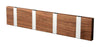 Loca Knax Horizontal Coat Rack 4 Hooks, Walnut/Grey