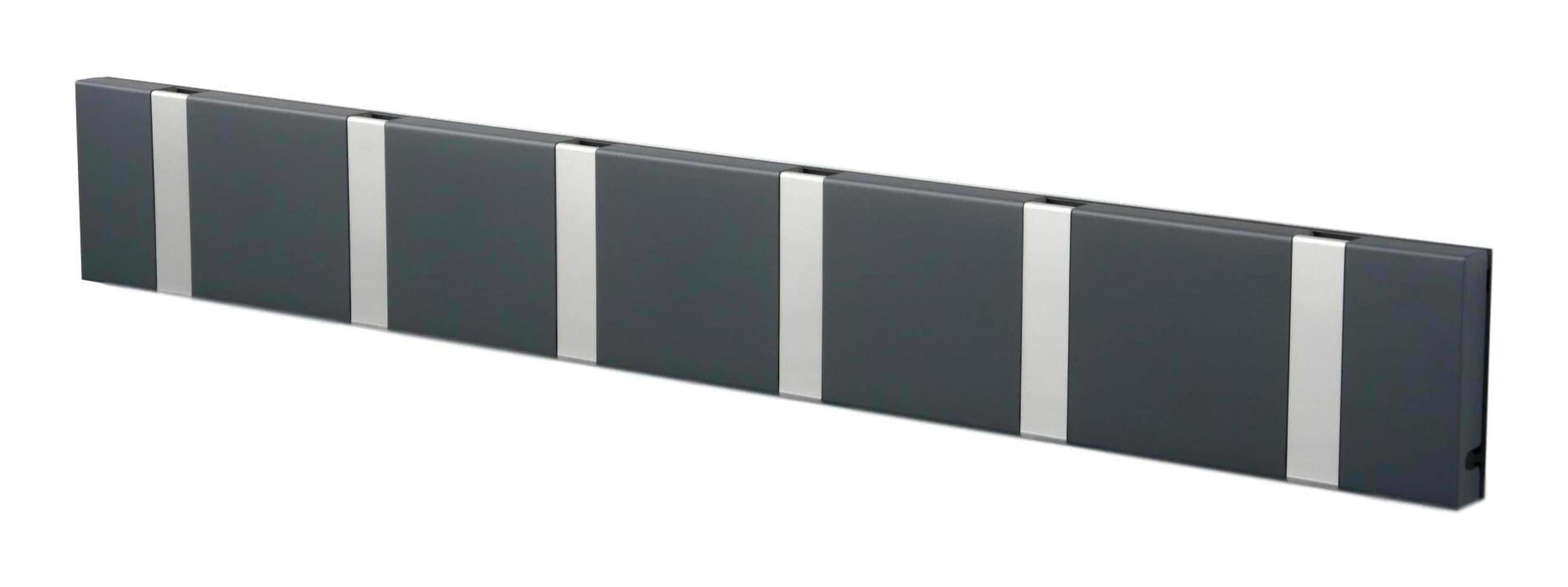 [product_category]-Loca Knax Horizontal Coat Rack 6 Hooks, Anthracite/Grey-LOCA-5711394160205-106212-LOC-1