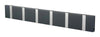 Loca Knax Horizontal Coat Rack 6 Hooks, Anthracite/Grey
