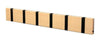 Loca Knax Horizontal Coat Rack 6 Hooks, Beech/Black