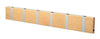 Loca Knax Horizontal Coat Rack 6 Hooks, Beech/Grey