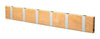 Loca Knax Horizontal Coat Rack 6 Hooks, Birch Untreated/Grey