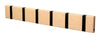 Loca Knax Horizontal Coat Rack 6 Hooks, Birch/Black