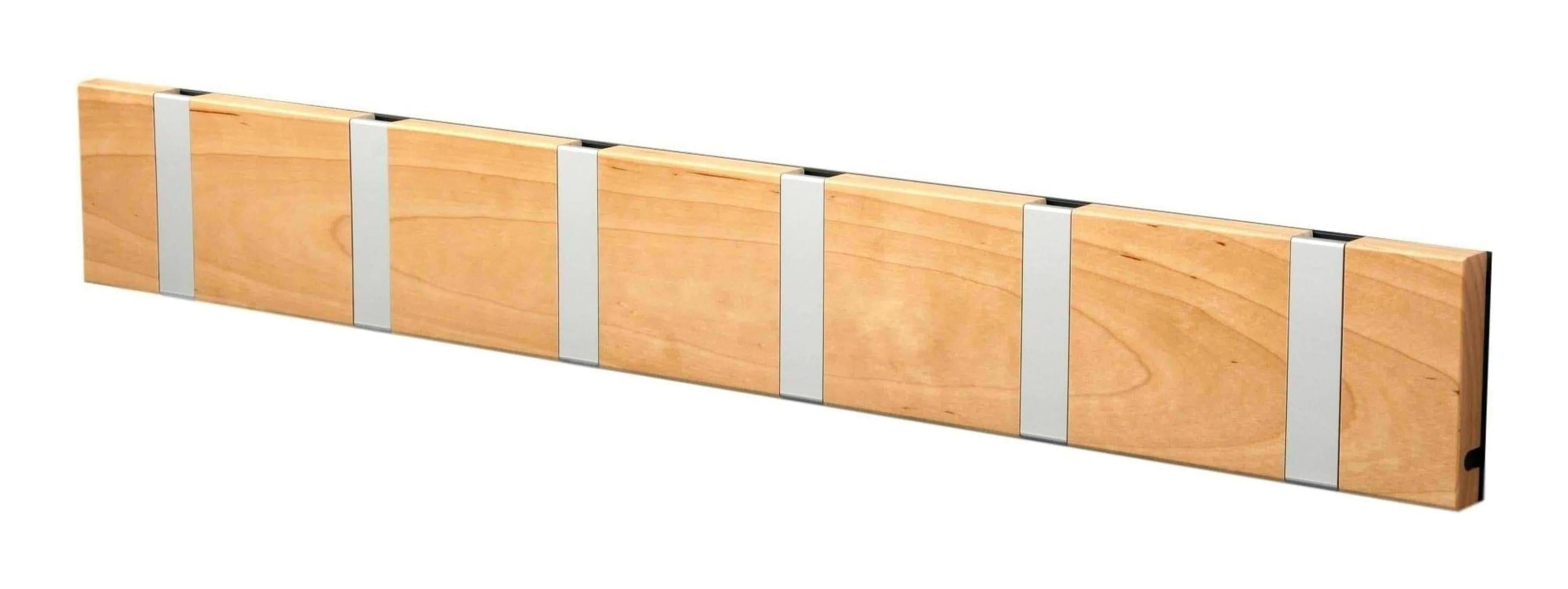 [product_category]-Loca Knax Horizontal Coat Rack 6 Hooks, Birch/Grey-LOCA-5711394160557-10682-LOC-1