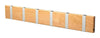 Loca Knax Horizontal Coat Rack 6 Hooks, Birch/Grey