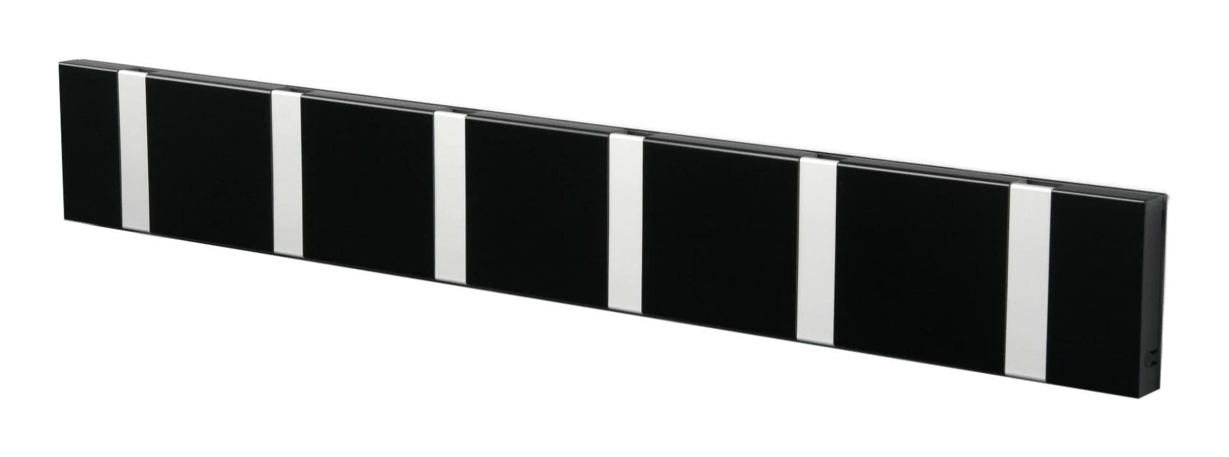 [product_category]-Loca Knax Horizontal Coat Rack 6 Hooks, Black/Grey-LOCA-5711394160403-10652-LOC-1