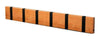 Loca Knax Horizontal Coat Rack 6 Hooks, Cherry Oiled/Black