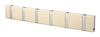 Loca Knax Horizontal Coat Rack 6 Hooks, Desert/Grey