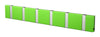 Loca Knax Horizontal Coat Rack 6 Hooks, Lime/Grey
