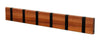 Loca Knax Horizontal Coat Rack 6 Hooks, Mahogany Oiled/Black