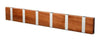 Loca Knax Horizontal Coat Rack 6 Hooks, Mahogany Oiled/Grey
