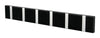 Loca Knax Horizontal Coat Rack 6 Hooks, Oak Black Stains/Grey