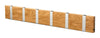 Loca Knax Horizontal Coat Rack 6 Hooks, Oak Lacquered/Grey