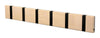 Loca Knax Horizontal Coat Rack 6 Hooks, Oak Limed/Black