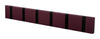 Loca Knax Horizontal Coat Rack 6 Hooks, Purple/Black