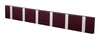 Loca Knax Horizontal Coat Rack 6 Hooks, Purple/Grey