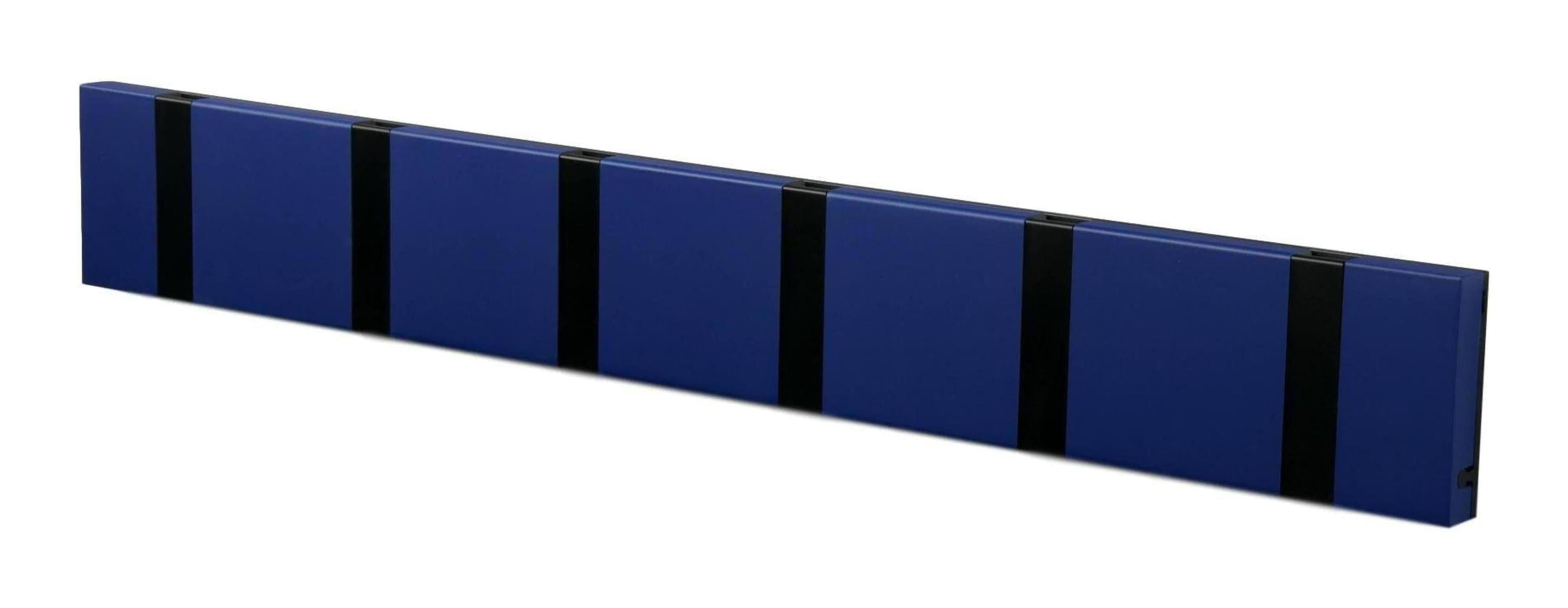[product_category]-Loca Knax Horizontal Coat Rack 6 Hooks, Sapphire/Black-LOCA-5711394160779-106281-LOC-1