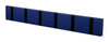 Loca Knax Horizontal Coat Rack 6 Hooks, Sapphire/Black