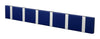 Loca Knax Horizontal Coat Rack 6 Hooks, Sapphire/Grey