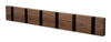 Loca Knax Horizontal Coat Rack 6 Hooks, Walnut/Black