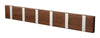Loca Knax Horizontal Coat Rack 6 Hooks, Walnut/Grey