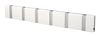 Loca Knax Horizontal Coat Rack 6 Hooks, White/Grey