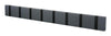 Loca Knax Horizontal Coat Rack 8 Hooks, Anthracite/Black