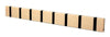Loca Knax Horizontal Coat Rack 8 Hooks, Beech/Black