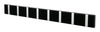 Loca Knax Horizontal Coat Rack 8 Hooks, Black/Grey