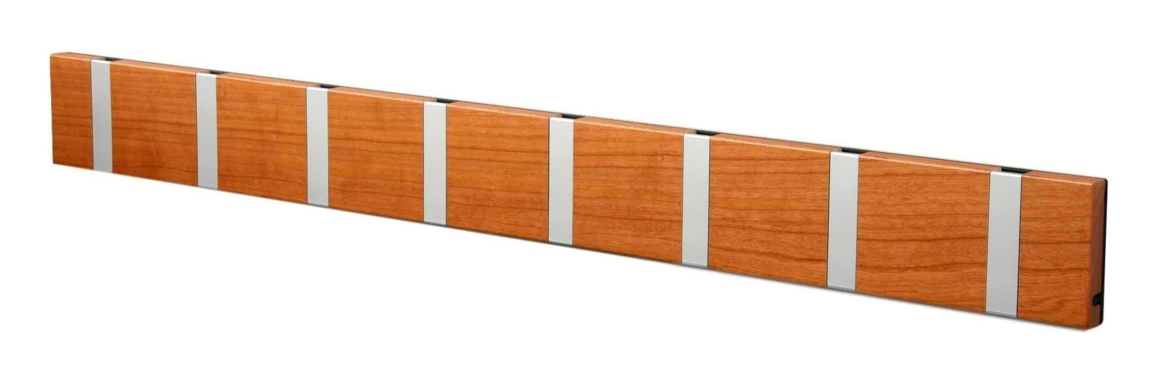 [product_category]-Loca Knax Horizontal Coat Rack 8 Hooks, Cherry/Grey-LOCA-5711394180371-10842-LOC-1