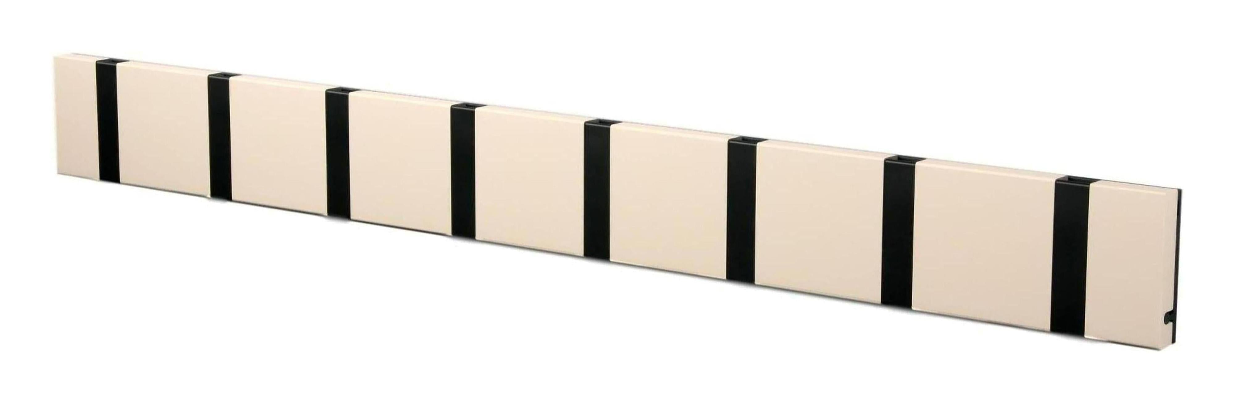 [product_category]-Loca Knax Horizontal Coat Rack 8 Hooks, Desert/Black-LOCA-5711394180234-108231-LOC-1