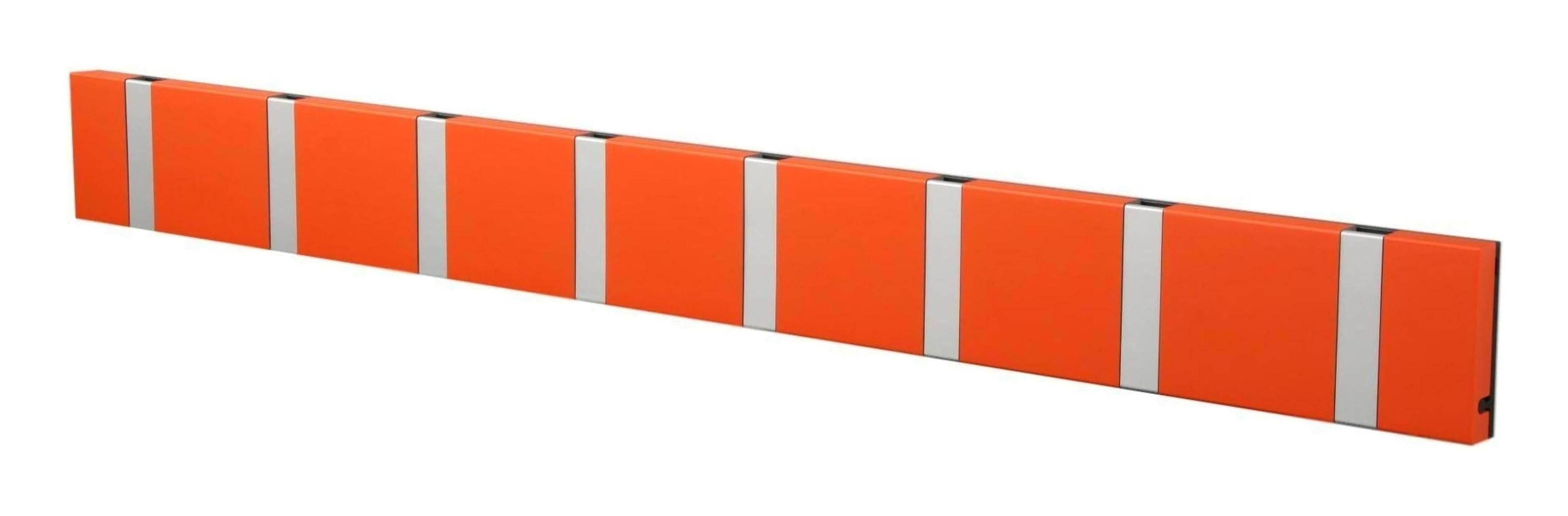[product_category]-Loca Knax Horizontal Coat Rack 8 Hooks, Hot Orange/Grey-LOCA-5711394180326-108272-LOC-1