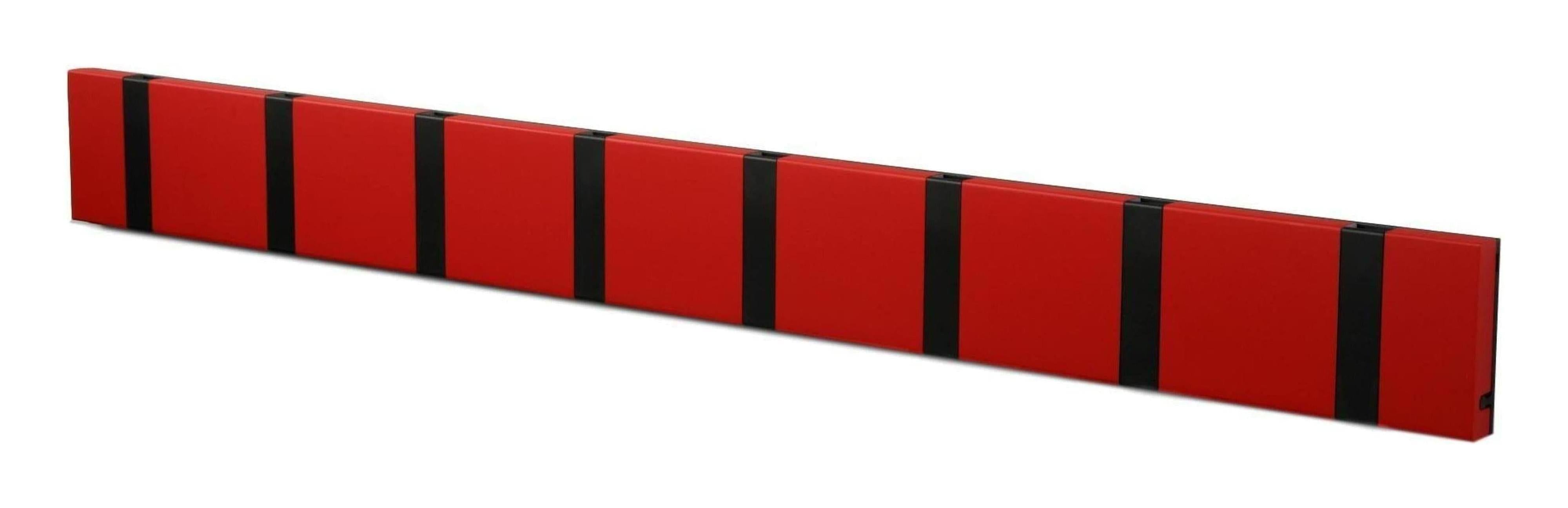 [product_category]-Loca Knax Horizontal Coat Rack 8 Hooks, Imperial/Black-LOCA-5711394180210-108221-LOC-1