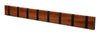 Loca Knax Horizontal Coat Rack 8 Hooks, Mahogany Oiled/Black