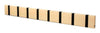 Loca Knax Horizontal Coat Rack 8 Hooks, Maple Oiled/Black