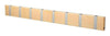 Loca Knax Horizontal Coat Rack 8 Hooks, Maple Oiled/Grey