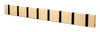 Loca Knax Horizontal Coat Rack 8 Hooks, Maple/Black