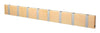 Loca Knax Horizontal Coat Rack 8 Hooks, Maple/Grey