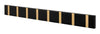 Loca Knax Horizontal Coat Rack 8 Hooks, Oak Black Stained/Brass