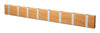 Loca Knax Horizontal Coat Rack 8 Hooks, Oak Lacquered/Grey