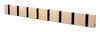 Loca Knax Horizontal Coat Rack 8 Hooks, Oak Limed/Black