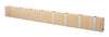 Loca Knax Horizontal Coat Rack 8 Hooks, Oak Untreated/Grey