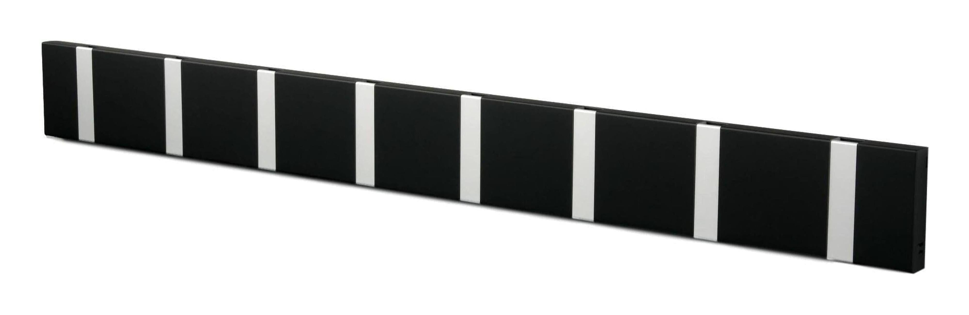 [product_category]-Loca Knax Horizontal Coat Rack 8 Hooks, Soft Black/Grey-LOCA-5711394180722-108312-LOC-1