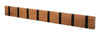 Loca Knax Horizontal Coat Rack 8 Hooks, Teak Oiled/Black