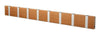 Loca Knax Horizontal Coat Rack 8 Hooks, Teak Oiled/Grey