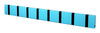 Loca Knax Horizontal Coat Rack 8 Hooks, Turquoise/Black