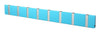 Loca Knax Horizontal Coat Rack 8 Hooks, Turquoise/Grey